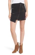 Women's Hudson Jeans High Waist Moto Denim Miniskirt - Black