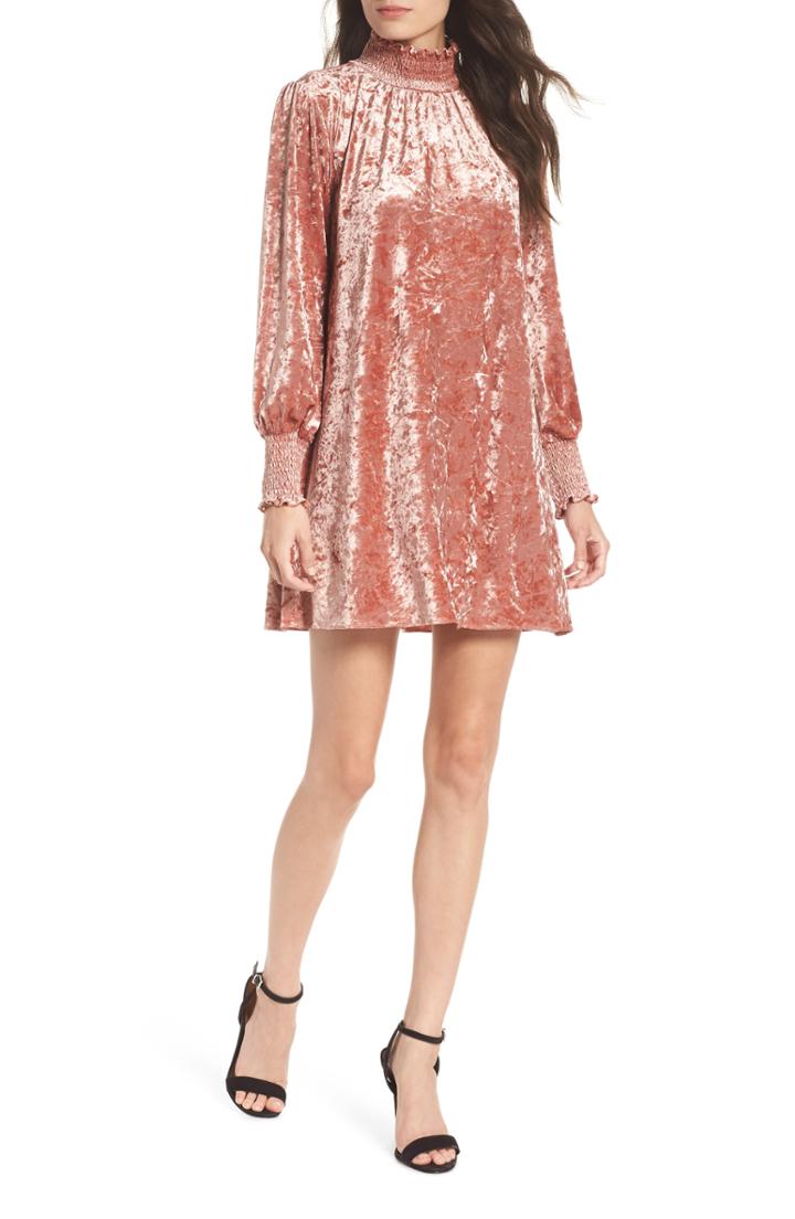 Women's Ali & Jay Doing Big Things Velvet Swing Dress - Pink