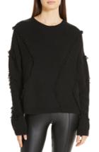 Women's Atm Anthony Thomas Melillo Fringe Detail Sweater - Black