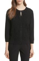 Women's Kate Spade New York Bloom Floral Lace Cardigan - Black