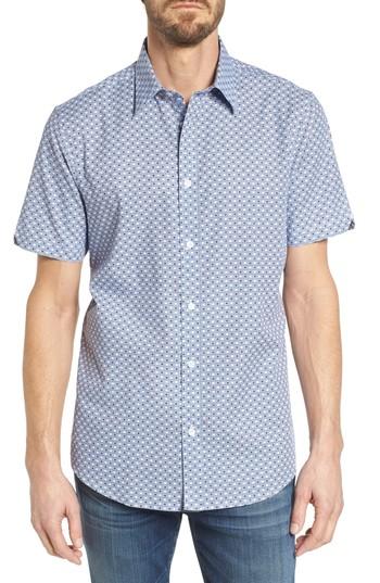 Men's Ben Sherman Geo Target Print Sport Shirt - Blue