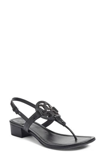 Women's Tory Burch Miller Block Heel Sandal M - Black