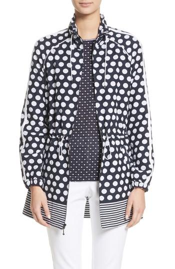 Women's St. John Collection Polka Dot, Size - Blue