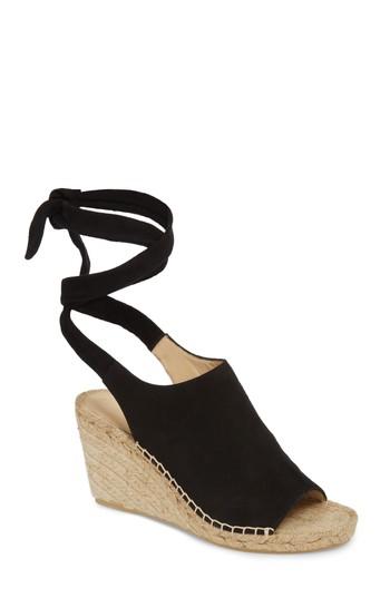 Women's Etienne Aigner Vie Espadrille Wedge Sandal M - Black