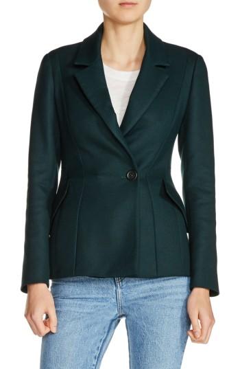 Women's Maje Fitted Blazer - Green