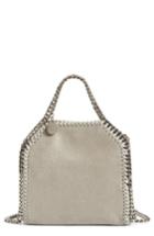 Stella Mccartney 'tiny Falabella' Faux Leather Crossbody Bag - Grey