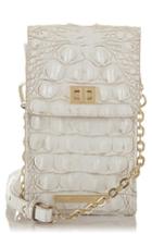 Women's Brahmin Madison Leather Smartphone Crossbody Bag - White