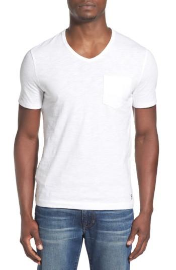Men's Original Penguin 'bing' V-neck Pocket T-shirt - White