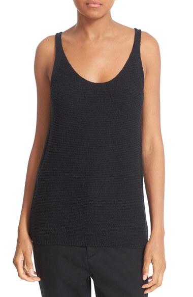 Women's Vince Textured Knit Cotton Tank
