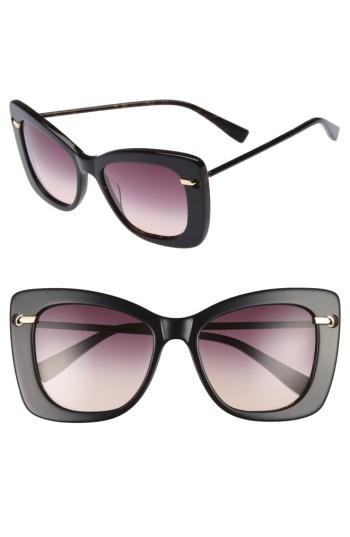 Women's Derek Lam Clara 55mm Gradient Sunglasses - Black Brown