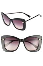 Women's Derek Lam Clara 55mm Gradient Sunglasses - Black Brown