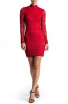 Women's Dress The Population Penelope Lace Body-con Dress - Red