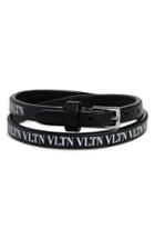 Women's Valantino Vltn Double Leather Bracelet