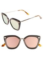 Women's Bonnie Clyde Temple 52mm Sunglasses - Black And Pink