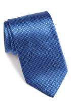 Men's David Donahue Solid Silk Tie, Size - Blue
