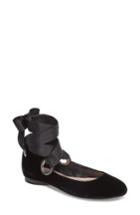 Women's Avec Les Filles Miri Lace-up Flat .5 M - Black