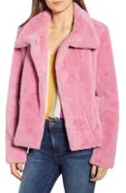 Women's Leith Fur-fect Faux Fur Jacket, Size - Pink