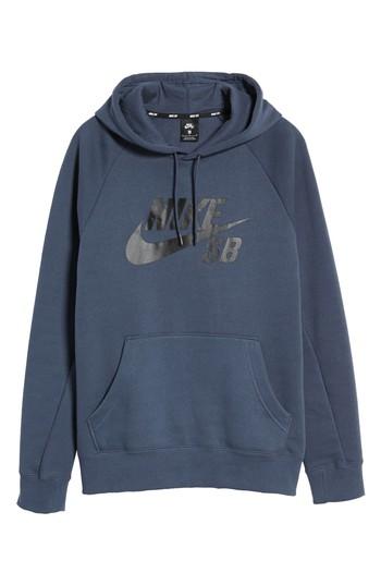 Men's Nike Sb Icon Graphic Hoodie - Blue