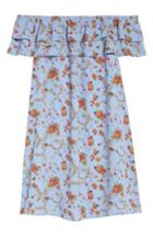 Women's Mary & Mabel Off The Shoulder Ruffle Dress - Blue