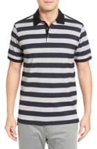 Men's Bobby Jones Candor Stripe Polo, Size - Grey