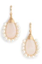 Women's Beck Jewels Lolita Rose Quartz & Freshwater Pearl Statement Earrings