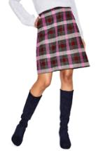 Women's Boden British Tweed Wool Mini Skirt (similar To 16w-18w) - Pink