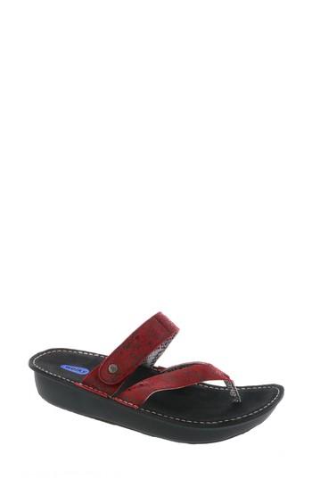 Women's Wolky Tahiti Platform Sandal .5-6us / 36eu - Red