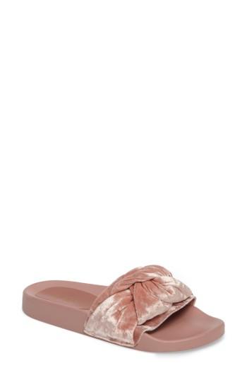 Women's Topshop Harmony Knot Slide Sandal .5us / 36eu - Beige