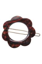 France Luxe Floral Tige Boule Barrette, Size - Brown