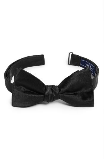 Men's The Tie Bar Silk Bow Tie, Size - Black