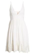 Women's Raga Janika Crochet & Lace Trim Dress - White