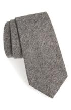 Men's Michael Bastian Solid Silk & Cotton Tie, Size - Grey
