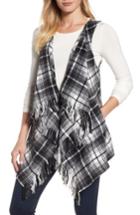 Women's Wit & Wisdom Fringe Vest - Black