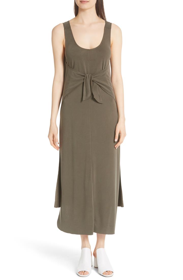 Women's Vince Mixed Media Midi Dress