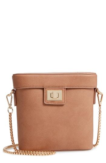 Jules Kae Lindsey Faux Leather Crossbody Bag - Beige