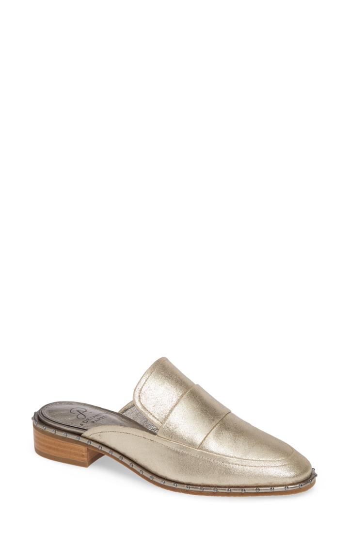 Women's Adrianna Papell Panama Studded Mule .5 M - Metallic