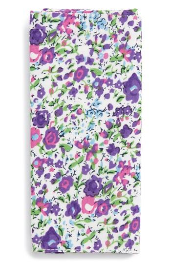 Men's Nordstrom Men's Shop The Perfect Pre-folded Pocket Square, Size - Purple