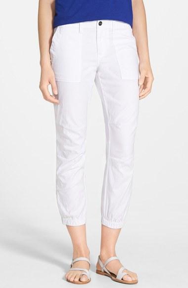 Women's Sanctuary 'peace Trooper' Crop Cargo Pants - White