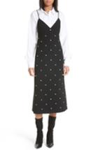 Women's Tibi Neve Embellished Slipdress - Black