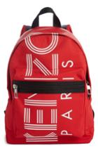 Kenzo Sport Logo Small Nylon Backpack - Red