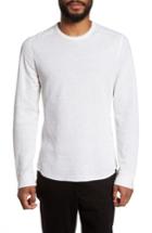 Men's Vince Double Knit Long Sleeve T-shirt - White