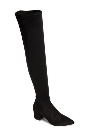 Women's Steve Madden Brinkley Over The Knee Stretch Boot M - Black
