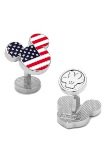 Men's Cufflinks, Inc. Mickey Mouse American Flag Cuff Links