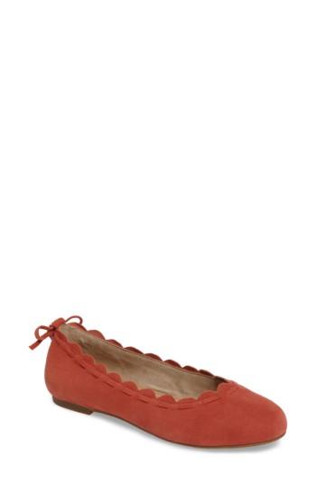 Women's Jack Rogers Lucie Scalloped Flat .5 M - Orange