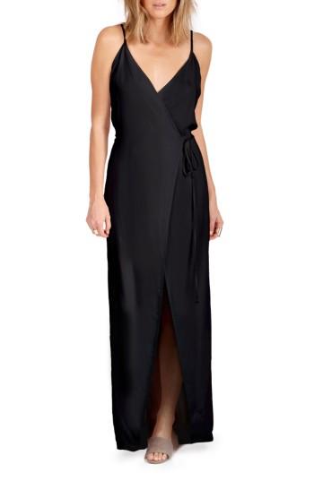 Women's Delacy Leo Faux Wrap Maxi Dress - Black