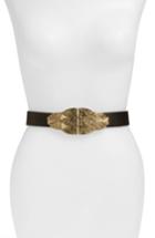 Women's Raina Oversized Buckle Belt, Size - Black