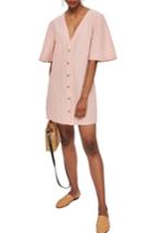 Women's Topshop Angel Sleeve Shift Dress Us (fits Like 0) - Pink