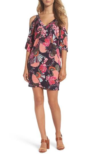 Women's Trina Trina Turk Catina Cold Shoulder Dress - Black