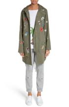 Women's Mira Mikati Icon Embroidered Hooded Parka Us / 38 Fr - Beige