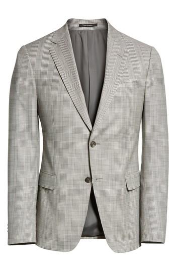 Men's Z Zegna Classic Fit Plaid Wool Sport Coat Us / 48 Eus - Grey